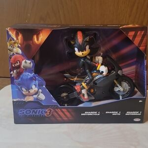 Sonic the Hedgehog 3 Shadow with Black Motorcycle Action Figure